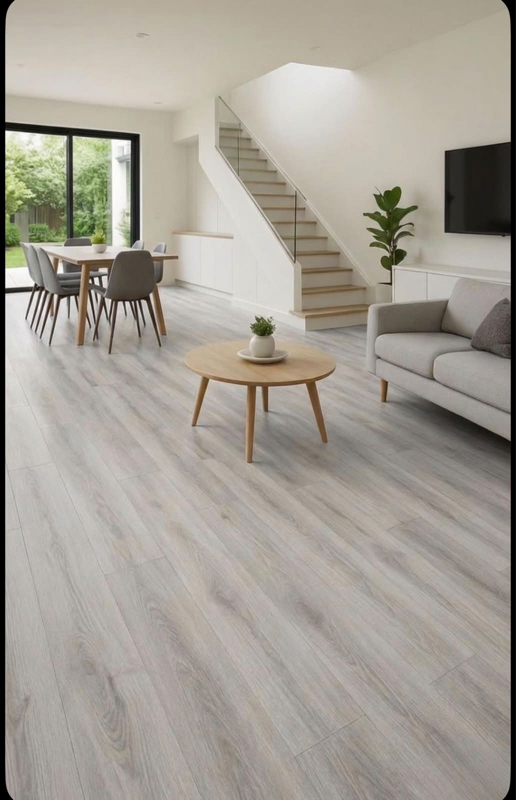 Carrelage — Parquet bois clair