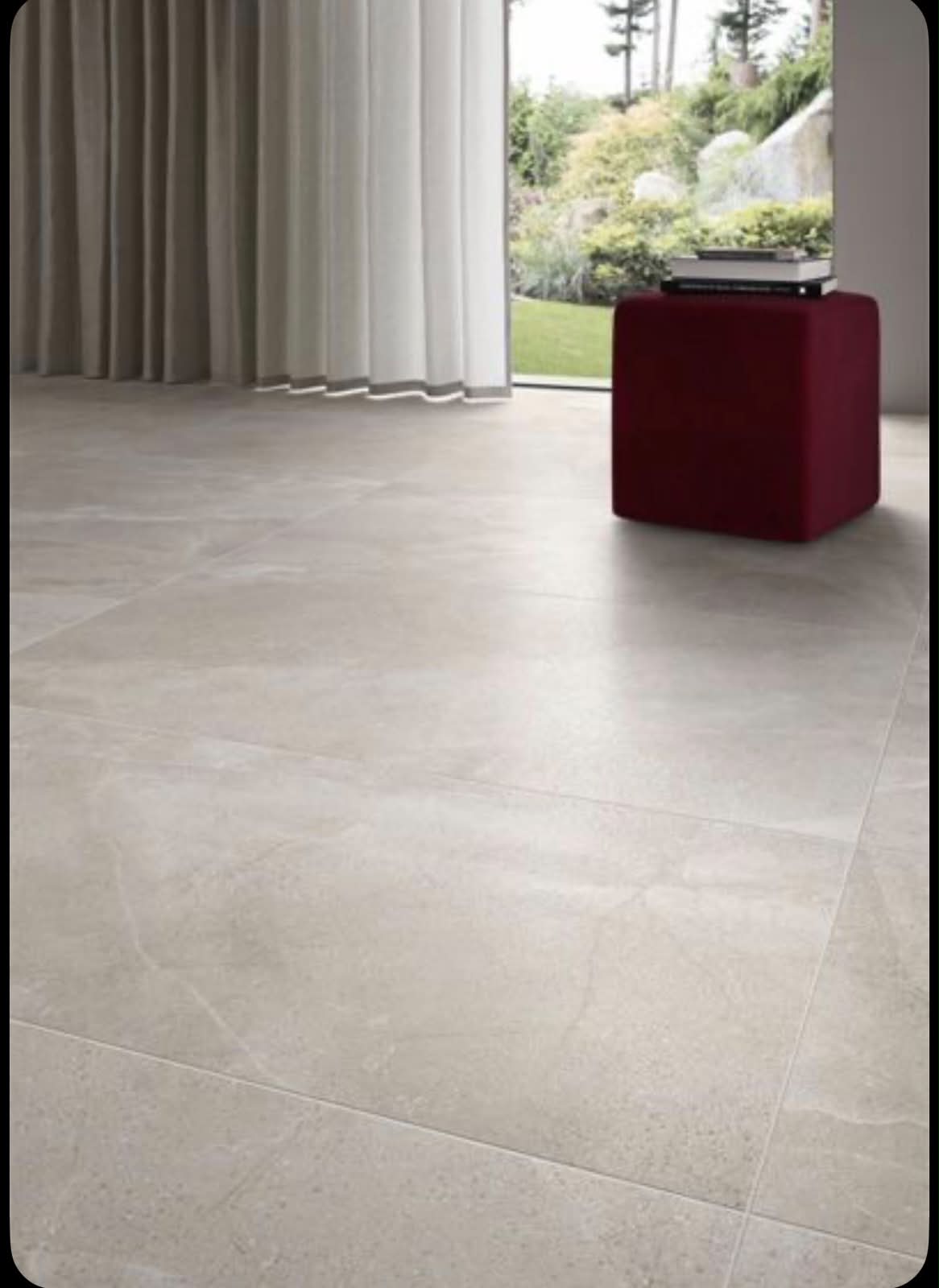 Carrelage — Salon contemporain